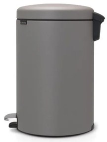 Кош за смет с педал Brabantia NewIcon 20L, Mineral Concrete Grey