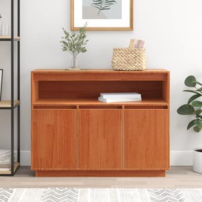 vidaXL Πλαϊνό γραφείο Καφέ 104,5 x 34 x 80 εκ