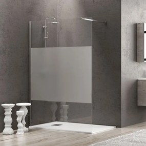 Πάνελ Ντουζιέρας Σταθερό Free 1 FRE1S70 Clear-Chrome Karag 70 x185cm Αλουμίνιο,Γυαλί