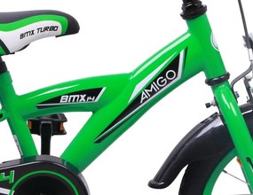 BMX Turbo 14 Inch 21 cm Boys Coaster Brake Green