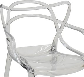 Καρέκλα Ramsei PC διάφανο 55x53x84εκ 55x53x84 εκ.