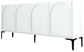 Μπουφές Lyon 845HCT5530 180x35x79cm White Μοριοσανίδα, Μελαμίνη