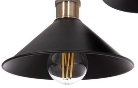 Κρεμαστό φωτιστικό οροφής BELL C7531.11 Δίφωτο Μέταλλο Μαύρο - Χάλκινο Ντουϊ Φ21,5x135Υεκ. 21.5x21.5x135 εκ.