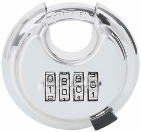 vidaXL Κλειδώματα Discus με Κλειδιά 2 pcs Ασημί 7 x 2,3 x 7 εκ