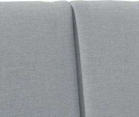 vidaXL Ταπετσαρισμένο κεφαλάρι Ανοιχτό γκρι 180 cm