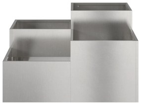 vidaXL Κήπος Γλάστρα 80x80x48 εκ Ανοξείδωτο ατσάλι