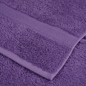 vidaXL Πετσέτες 10 pcs Μοβ 15 x 21 cm Βαμβάκι