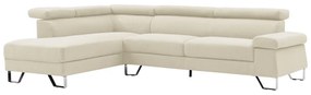 Γωνιακός καναπές Gracious pakoworld αριστερή γωνία ύφασμα μπεζ 257x178x86εκ Model: 074-000032