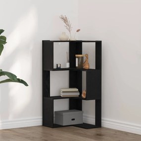 vidaXL Βιβλιοθήκη Μαύρη Οξυά 50 x 50 x 102 εκ