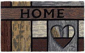 Πατάκι Εισόδου Ruco Style 006 Wooden Heart 45X75cm Brown-Beige Sdim 45X75