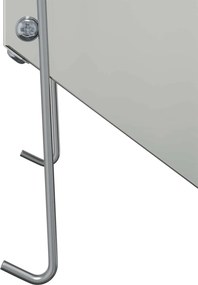 vidaXL Ταΐστρα Χαμστεριών Ασημί 12,5 x 26 x 28,5 εκ 1 κιλό