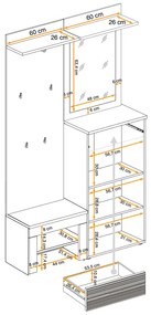 Swap XIX Σύνθεση Καφέ δρυς 280x180x40