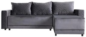 Γωνιακός Καναπές - Κρεβάτι LOTOS Γκρί 237x168x80εκ. 237x168x80 εκ.