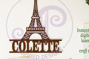 Intra απο ξύλο plywood Χρώμα wenge 3mm-4mm πάχος - Σήμα ονόματος Πύργου του Άιφελ Δίασταση 30x20 cm INTRAFABR-94243663