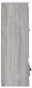 vidaXL Ντουλάπι Γκρι sonoma 36x35,5x103,5 εκ. από Επεξεργασμένο Ξύλο
