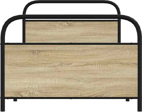 vidaXL Πλαίσιο Κρεβατιού Χωρ. Στρώμα Sonoma Δρυς 90x190 εκ Επεξ. Ξύλο