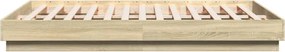 vidaXL Πλαίσιο Κρεβατιού Sonoma Δρυς 140x200 εκ. Επεξεργασμένο Ξύλο