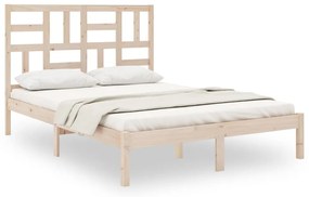 vidaXL Σκελετός Κρεβατιού Χωρίς Στρώμα 120x200 εκ Μασίφ Ξύλο