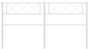 vidaXL Ανταλλακτικό κεφαλάρι Λευκό 120 εκ. Μεταλλικό