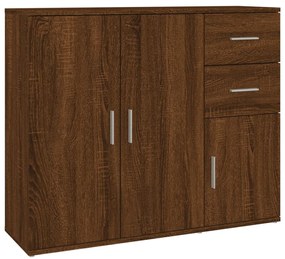 vidaXL Μπουφές Καφέ Δρυς 91x29,5x75 εκ. από Επεξεργασμένο Ξύλο