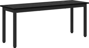 vidaXL παγκάκι Μαύρη Οξυά 110 x 35 x 45 cm Επεξεργασμένο ξύλο