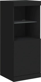 vidaXL Μπουφές με Φώτα LED Μαύρος 41 x 37 x 100 εκ.