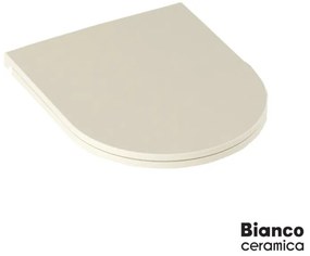 Bianco Ceramica MS38C-311 Ivory Matt Κάλυμμα Βακελίτη Slim Soft Close