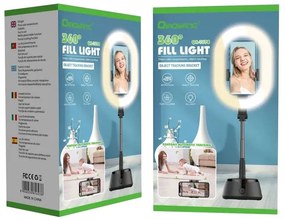 Qiaoyang LED Ring Light με Βάση QA-T678 – 360° Fill Light