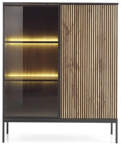 Βιτρίνα Sento 104x39x126cm Anthracite