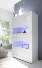 Basic Βιτρινα Λευκη Λακα