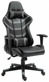 Καρέκλα gaming Mesa 410, Μαύρο, Γκρι, 125x69x67cm, 19 kg, Με μπράτσα, Με ρόδες, Μηχανισμός καρέκλας: Κλίση | Epipla1.gr
