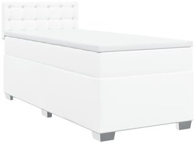 ΚΡΕΒΑΤΙ BOXSPRING ΜΕ ΣΤΡΩΜΑ ΛΕΥΚΟ 90X190ΕΚ. ΑΠΟ ΣΥΝΘΕΤΙΚΟ ΔΕΡΜΑ 3286101