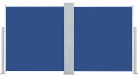 vidaXL Σκίαστρο Πλαϊνό Συρόμενο Μπλε 160 x 600 εκ.