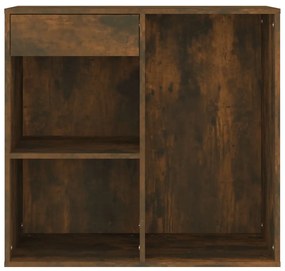 808840 vidaXL Ντουλάπι Καλλυντικών Καπνιστή Δρυς 80x40x75εκ.Επεξ. ξύλο