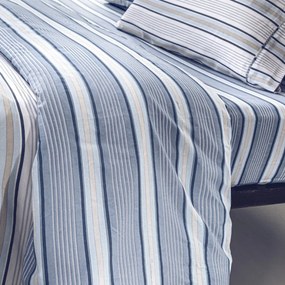 Σεντόνια King Size (Σετ) Guy Laroche Pinstripe Denim