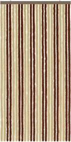 vidaXL Κουρτίνα εντόμων Chenille Καφέ και μπεζ 100 x 200 cm 100% PP