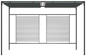 Πέργκολα με Πτυσσόμενη Οροφή Ανθρακί 4 x 3 x 2,3 μ. 180 γρ./μ² - Ανθρακί