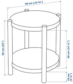 LISTERBY βοηθητικό τραπεζάκι, 50 cm 105.622.50