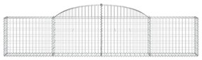 vidaXL Συρματοκιβώτια Τοξωτά 13 τεμ. 300x30x60/80 εκ. Γαλβαν. Ατσάλι