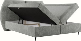 Επενδυμένο κρεβάτι Madryt-180 x 200-Γκρι Ανοιχτό