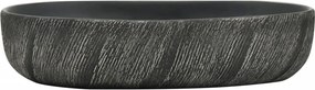 vidaXL Νιπτήρας Οβάλ Μαύρος 59x40x14 εκ. Κεραμικός