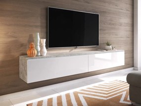 Έπιπλο τηλεόρασης  Lowboard D 180-Γκρι - Λευκό