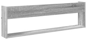 vidaXL Ράφι Περιοδικών με ράφι Γκρίζο Σονομα 100 x 12 x 30 εκ