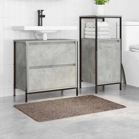 vidaXL Αντιολισθητικό μαξιλάρι μπάνιου Καφέ 60 x 90 cm PP