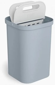 Κάδος διαχωρισμού απορριμμάτων Joseph Joseph 30109, 2x7 l, Λαβή, Καλύμματα, Ανοιχτό μπλε