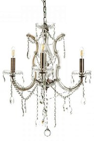Φωτιστικό Οροφής 5244-3/Φ 52x40cm 3xΕ14 Gold Inlight Glass