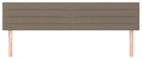 vidaXL Κεφαλάρια Taupe 200x5x78/88 εκ. Ύφασμα