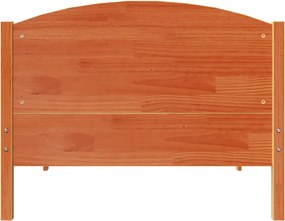 vidaXL Σκελετός Κρεβ. Χωρίς Στρώμα Καφέ Κεριού 75x190 εκ Μασίφ Πεύκο