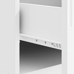 vidaXL Τραπεζάκι σαλονιού Λευκό 49 x 50 x 37 εκ. Επεξεργασμένο Ξύλο