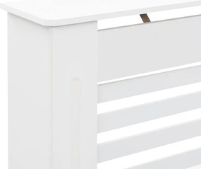vidaXL Κάλυμμα Καλοριφέρ Λευκό 112 x 19 x 81,5 εκ. από MDF